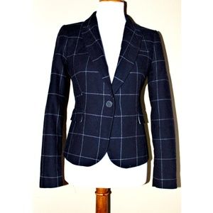Navy fitted Zara Blazer